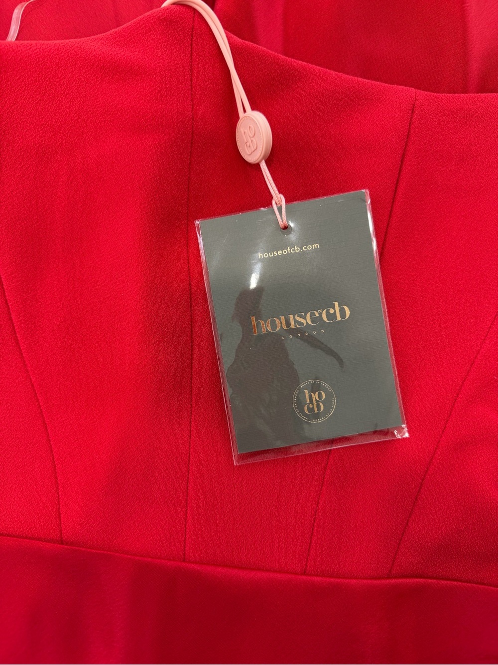 Persephone RED Strapless Satin Corset Cocktail Dress- NEW - Picture 9 of 10
